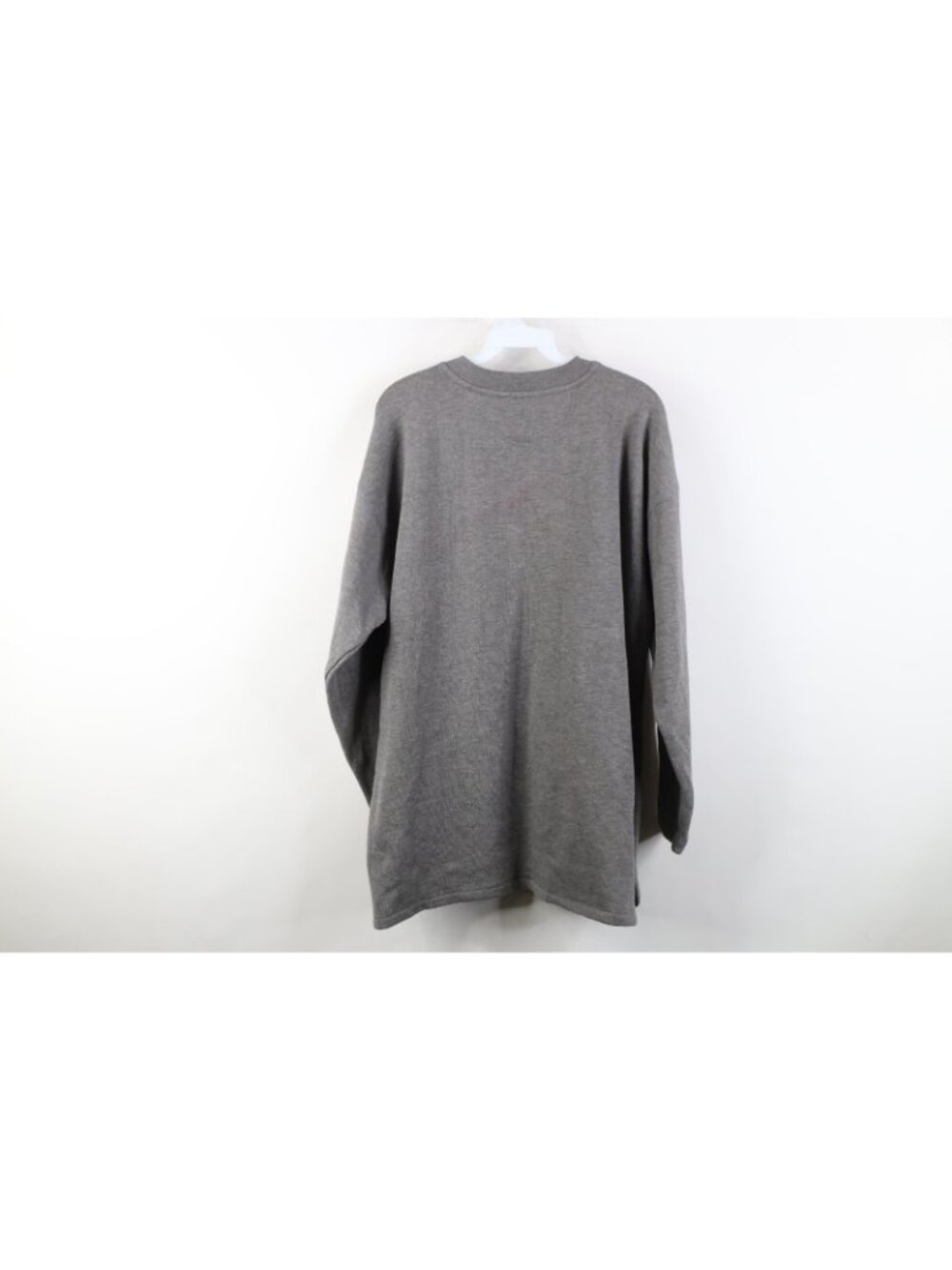 Vintage 90s Disney Womens XL Distressed Winnie the Pooh V-Neck Sweatshirt Gray - Picture 12 of 14